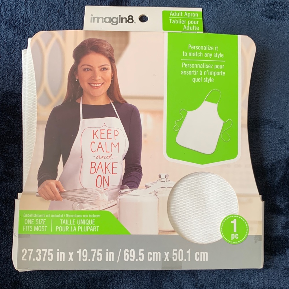 ‼️3/$10‼️ Michael’s Imagin8 Adult White Apron 🤍